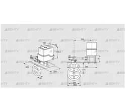 IDR200Z03D350GDW/50-15W15E (88302488) Дроссельная заслонка Kromschroder