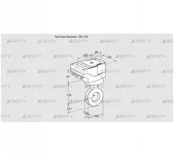 IBGF125Z05/20-30W3TR10 (88301077) Дроссельная заслонка Kromschroder