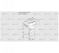 IBGF100/65Z05/20-30W3E (88301155) Дроссельная заслонка Kromschroder