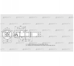 BIC 50HG-200/335-(38)D (84030136) Газовая горелка Kromschroder