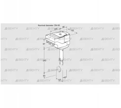 IBH65Z01A/40A2DR10 (88300880) Дроссельная заслонка Kromschroder