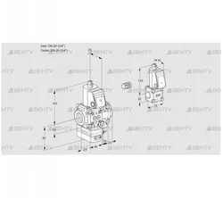 VAG1E20R/20R05GEVWR/PP/ZS (88107086) Газовый клапан с регулятором соотношения Kromschroder