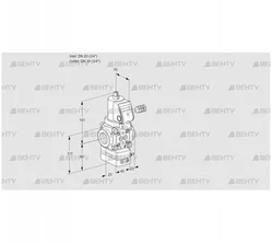 VAD120R/NWGR-50A (88030375) Газовый клапан с регулятором давления Kromschroder